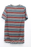 画像2: ヴィヴィアンウエストウッド MAN 中古 / ボーダーオーブ刺繍Tシャツ M マルチ  H-25-03-09-034-ts-OD-ZH (2)
