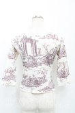 画像2: ヴィヴィアンウエストウッド 中古 / トワレ柄カットソー S 生成  H-25-03-09-046-to-OD-ZH (2)