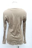 画像2: ヴィヴィアンウエストウッド 中古 / プリーツカットソー 3 茶  H-25-03-09-051-to-OD-ZH (2)