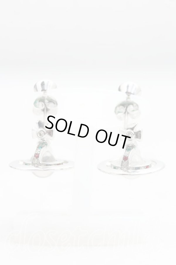 画像4: ヴィヴィアンウエストウッド 中古 / プチオーブドロップイヤリング  シルバー  H-25-03-09-058-er-IN-ZH (4)