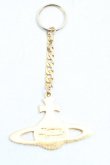 画像3: ヴィヴィアンウエストウッド 中古 / フラットオーブキーホルダー  ゴールド  H-25-03-09-059-gd-OD-ZH (3)