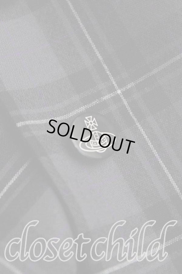 画像6: ヴィヴィアンウエストウッド 中古 / タータンチェックベッティーナジャケット 1 灰  H-25-03-09-006-jc-OD-ZH (6)