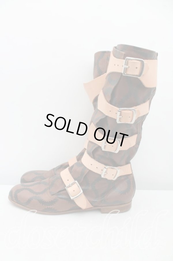 画像3: ヴィヴィアンウエストウッド 中古 / スクイグルパイレーツブーツ UK9 茶  H-25-03-09-065-sh-IN-ZH (3)