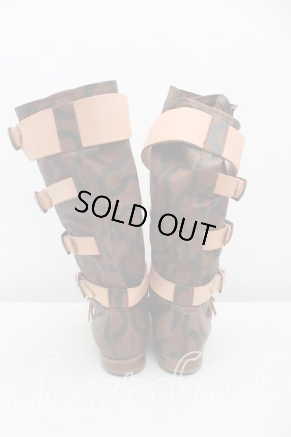 画像4: ヴィヴィアンウエストウッド 中古 / スクイグルパイレーツブーツ UK9 茶  H-25-03-09-065-sh-IN-ZH (4)