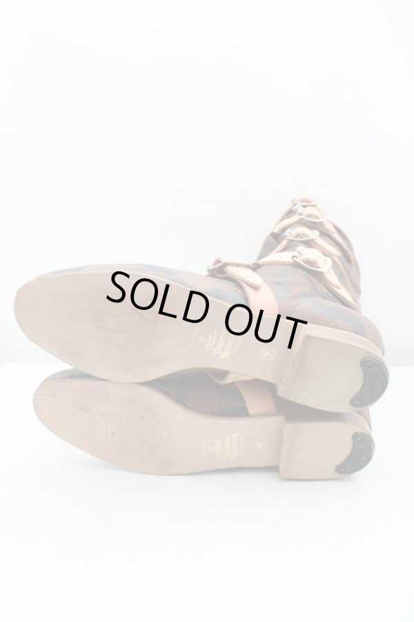 画像5: ヴィヴィアンウエストウッド 中古 / スクイグルパイレーツブーツ UK9 茶  H-25-03-09-065-sh-IN-ZH (5)