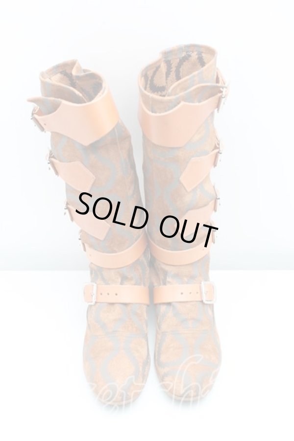 画像2: ヴィヴィアンウエストウッド 中古 / スクイグルパイレーツシューズ UK5 茶  H-25-03-09-066-sh-OD-ZH (2)