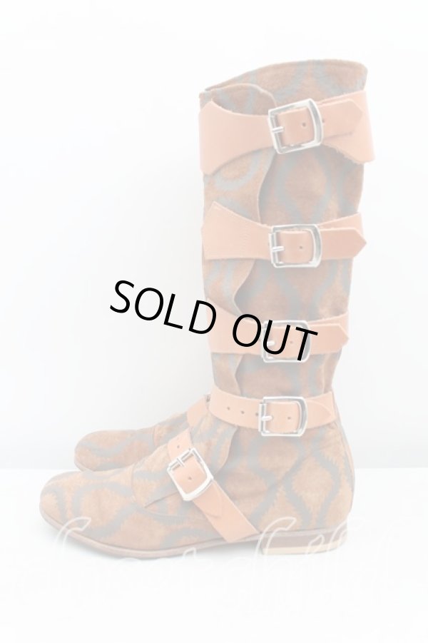 画像3: ヴィヴィアンウエストウッド 中古 / スクイグルパイレーツシューズ UK5 茶  H-25-03-09-066-sh-OD-ZH (3)