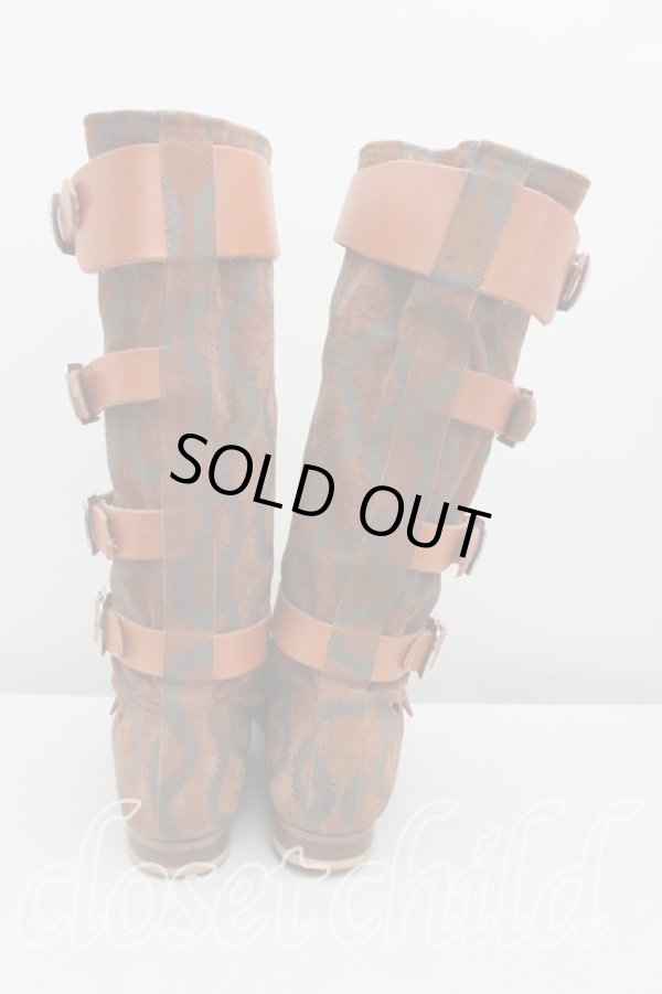 画像4: ヴィヴィアンウエストウッド 中古 / スクイグルパイレーツシューズ UK5 茶  H-25-03-09-066-sh-OD-ZH (4)