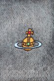画像2: ヴィヴィアンウエストウッド 中古 / 大判タータンチェックストール  青×茶  H-25-03-09-069-gd-IN-ZH (2)