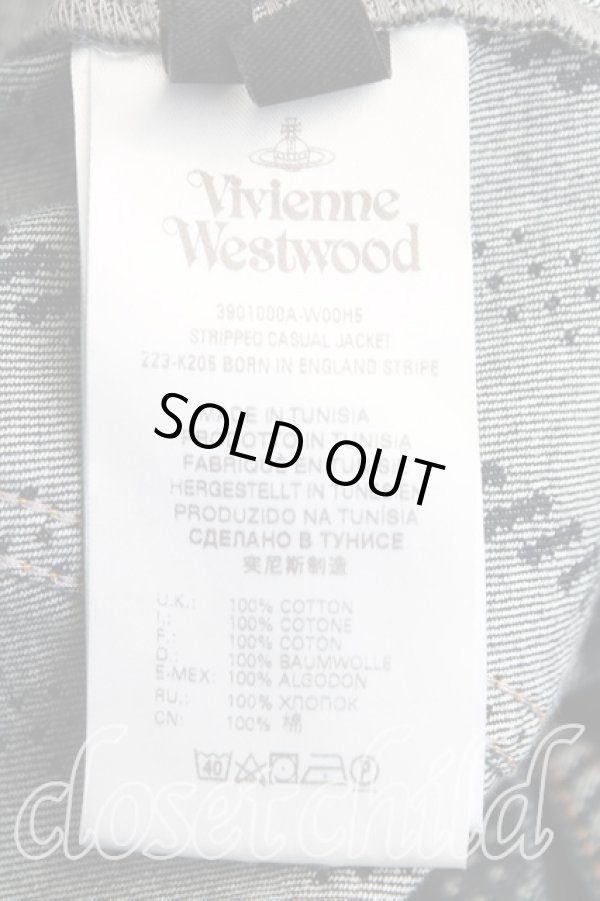 画像4: ヴィヴィアンウエストウッド 中古 / カラーオーブ刺繍デニムジャケット S インディゴ  H-25-03-09-002-jc-OD-ZH (4)