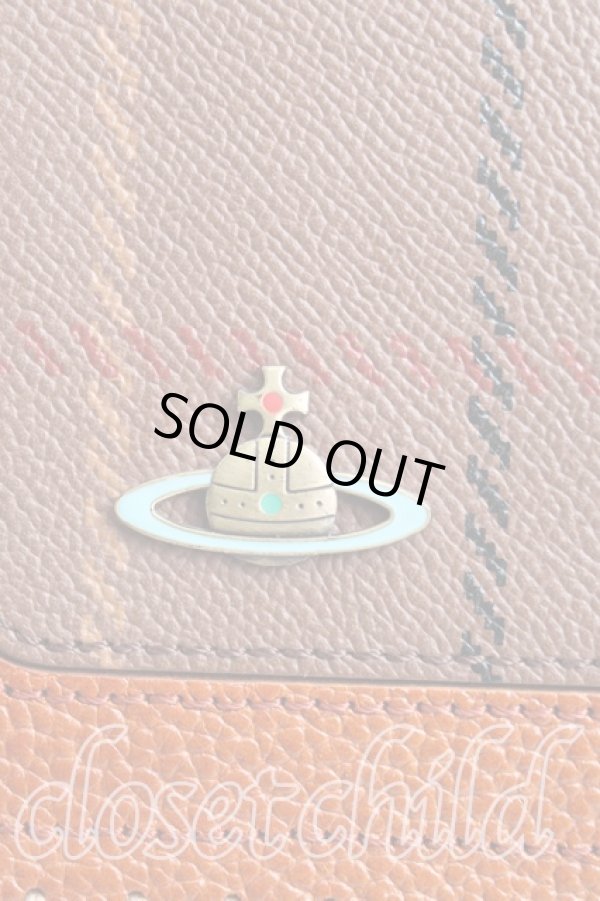 画像5: ヴィヴィアンウエストウッド 中古 / レザーショルダーバッグ  茶  H-25-03-16-023-ba-IN-ZH (5)