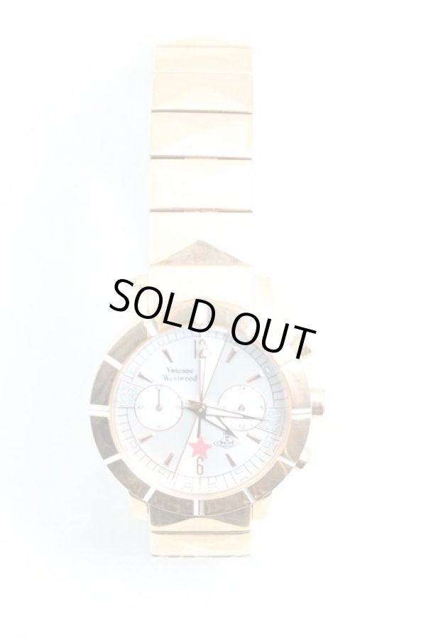 画像2: ヴィヴィアンウエストウッド 中古 / クロノグラフウォッチ  ゴールド  H-25-03-16-030-ac-OD-ZH (2)