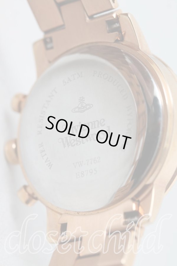 画像5: ヴィヴィアンウエストウッド 中古 / クロノグラフウォッチ  ゴールド  H-25-03-16-030-ac-OD-ZH (5)