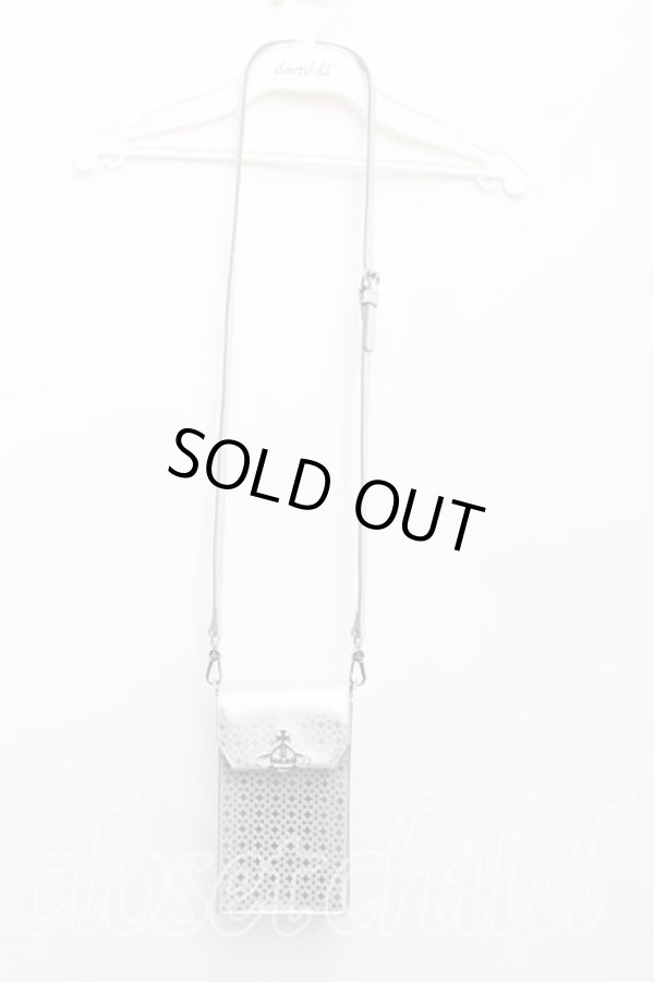 画像2: ヴィヴィアンウエストウッド 中古 / METAL ORB PHONE BAG  シルバー  H-25-03-16-034-gd-IN-ZH (2)