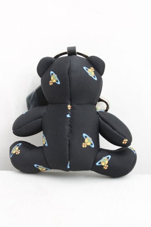 画像2: ヴィヴィアンウエストウッド 中古 / テディベアキーリング  黒  H-25-03-16-043-gd-OD-ZH (2)