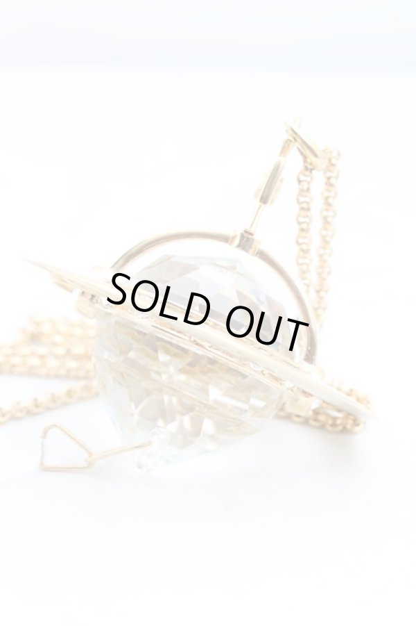 画像2: ヴィヴィアンウエストウッド 中古 / Crystal Dropジャイアントペンダント  ゴールド  H-25-03-16-049-nl-OD-ZH (2)