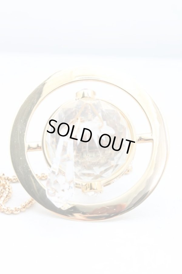 画像3: ヴィヴィアンウエストウッド 中古 / Crystal Dropジャイアントペンダント  ゴールド  H-25-03-16-049-nl-OD-ZH (3)