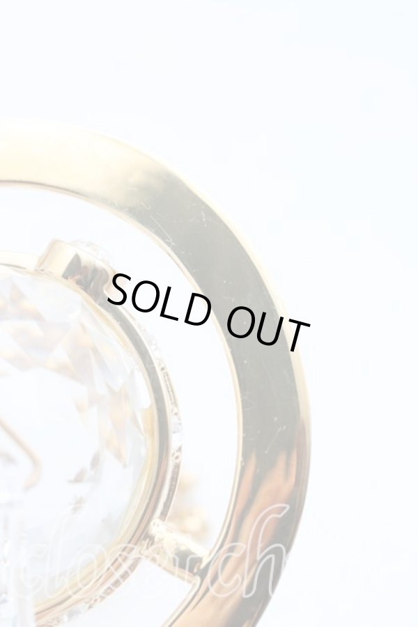 画像5: ヴィヴィアンウエストウッド 中古 / Crystal Dropジャイアントペンダント  ゴールド  H-25-03-16-049-nl-OD-ZH (5)