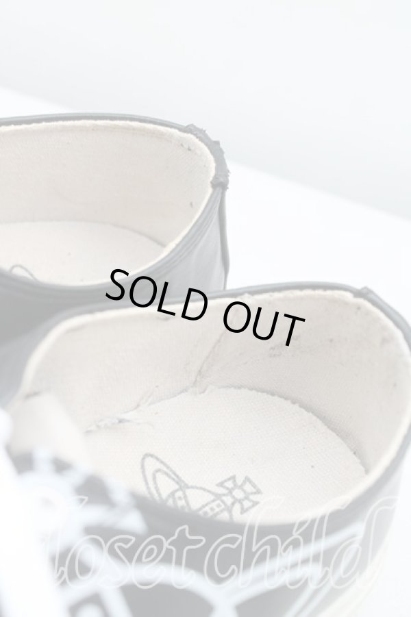 画像7: ヴィヴィアンウエストウッド 中古 / PLIMSOLLスニーカー 41（25.5cm） 黒  H-25-03-23-022-sh-OD-ZH (7)