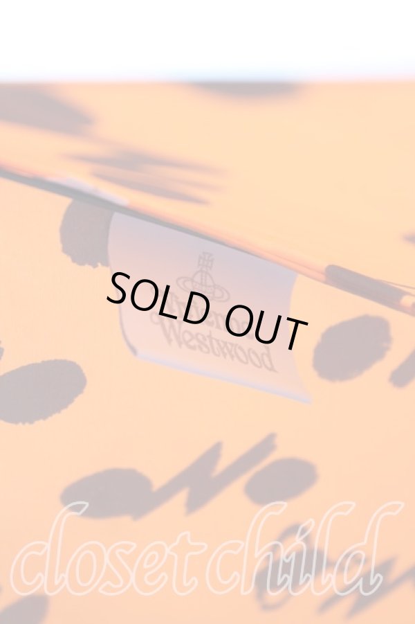 画像3: ヴィヴィアンウエストウッド 中古 / 総柄折リタタミ傘  オレンジ  H-25-03-23-028-gd-IN-ZH (3)