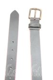 画像2: ヴィヴィアンウエストウッド 中古 / ネオンカラーレザーベルト  ピンクｘ黒  H-25-03-23-047-gd-OD-ZH (2)