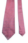 画像2: ヴィヴィアンウエストウッド MAN 中古 / チェーンオーブ総柄ネクタイ  赤茶  H-25-03-23-066-gd-OD-ZH (2)