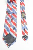 画像2: ヴィヴィアンウエストウッド MAN 中古 / シャドーフラワーチェックネクタイ  青ｘ赤  H-25-03-23-067-gd-OD-ZH (2)