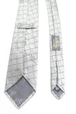 画像2: ヴィヴィアンウエストウッド MAN 中古 / カラーオーブ刺繍格子チェックネクタイ  灰  H-25-03-23-071-gd-OD-ZH (2)
