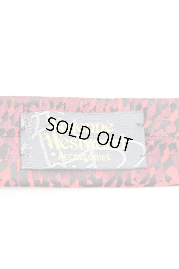 画像3: ヴィヴィアンウエストウッド MAN 中古 / モザイク柄ネクタイ  赤  H-25-03-23-075-gd-OD-ZH (3)