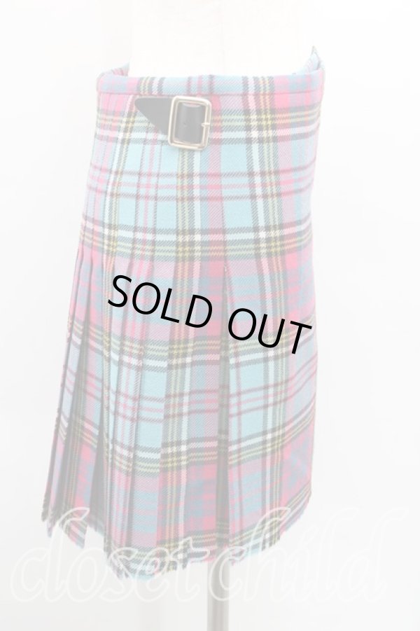 画像3: Worlds End 中古 / ブルーマックキルトスカート I 青  H-25-03-23-011-sk-OD-ZH (3)