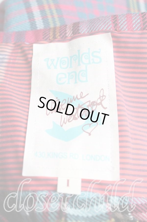 画像5: Worlds End 中古 / ブルーマックキルトスカート I 青  H-25-03-23-011-sk-OD-ZH (5)