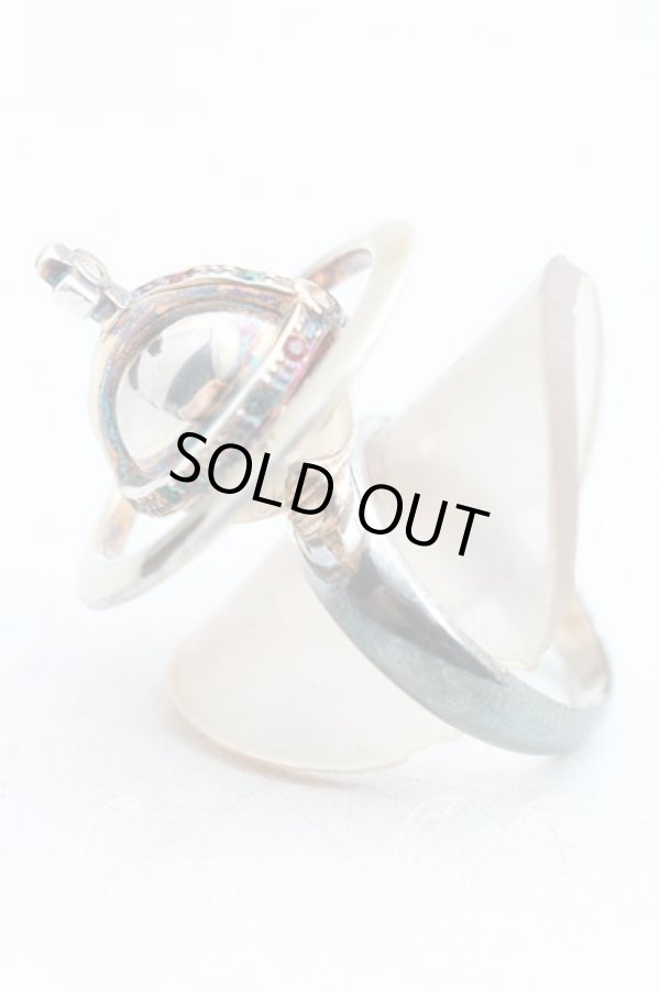 画像4: ヴィヴィアンウエストウッド 中古 / ポイズンリング L(14号) ゴールド  H-25-03-30-023-rg-OD-ZH (4)