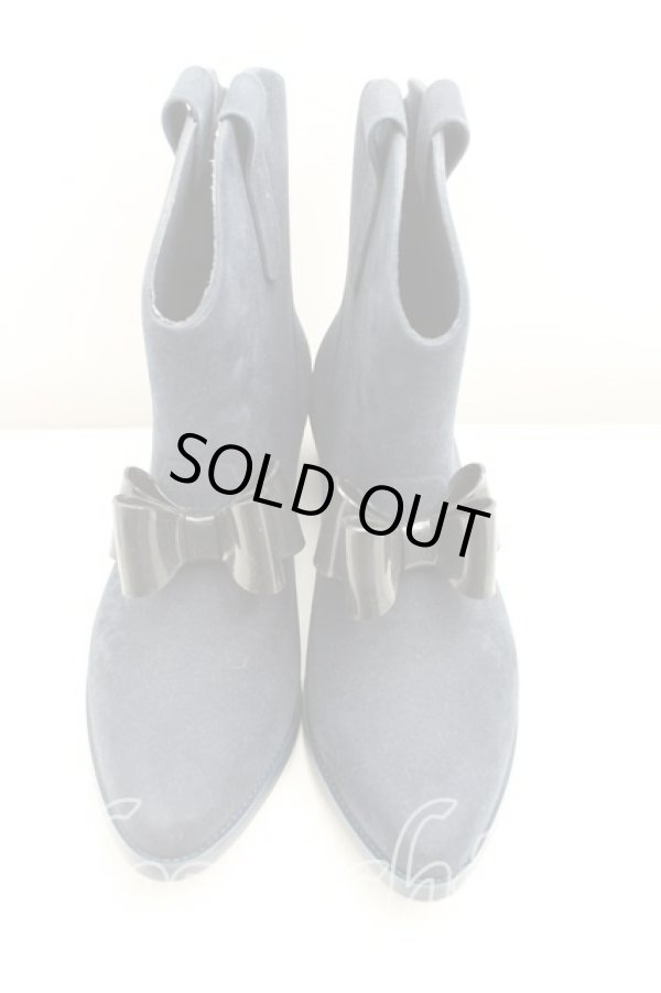 画像2: ヴィヴィアンウエストウッド×Melissa 中古 / プロテクションブーツ 24.5cm 紺  H-25-03-30-030-sh-OD-ZH (2)