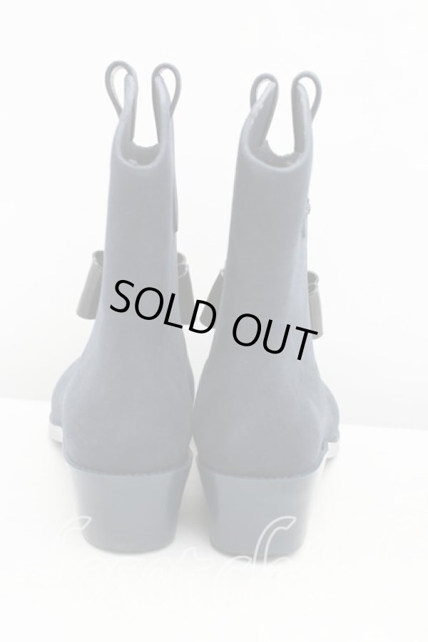 画像4: ヴィヴィアンウエストウッド×Melissa 中古 / プロテクションブーツ 24.5cm 紺  H-25-03-30-030-sh-OD-ZH (4)