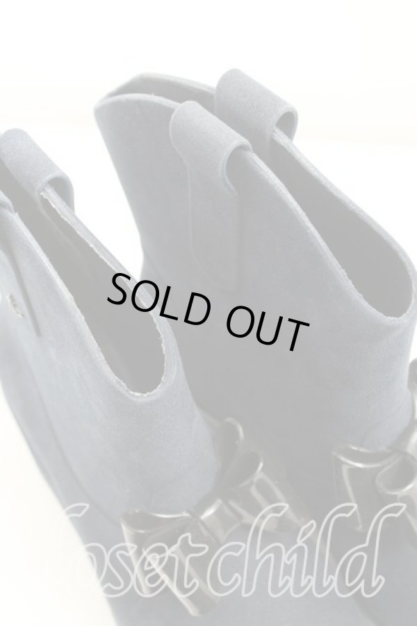 画像9: ヴィヴィアンウエストウッド×Melissa 中古 / プロテクションブーツ 24.5cm 紺  H-25-03-30-030-sh-OD-ZH (9)
