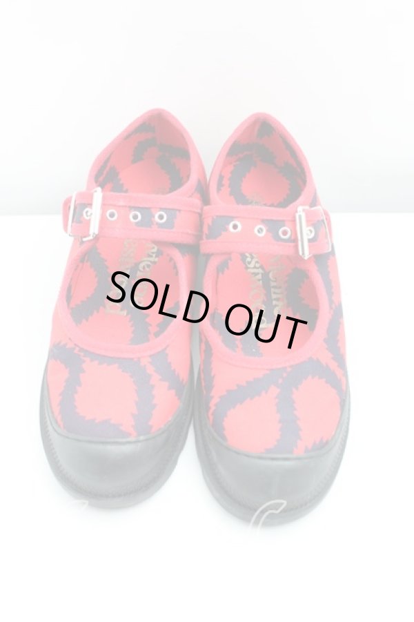 画像2: ヴィヴィアンウエストウッド 中古 / PEKIN BAR SHOE 39 24.5cm 赤  H-25-03-30-033-sh-IN-ZH (2)