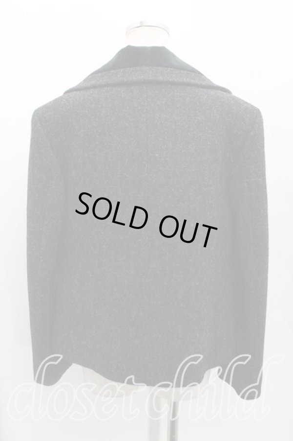 画像2: ヴィヴィアンウエストウッド 中古 / ツイードプリンセスジャケット 40(9号) 灰×黒  H-25-03-30-062-jc-IN-ZH (2)