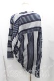 画像2: ヴィヴィアンウエストウッド 中古 / ボーダー変形ワンピース 2（9号相当） 紺  H-25-03-30-071-op-OD-ZH (2)