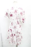 画像2: ヴィヴィアンウエストウッド 中古 / トワレ柄カットソーワンピ 2（9号相当） 白ｘ紫  H-25-03-30-073-op-OD-ZH (2)