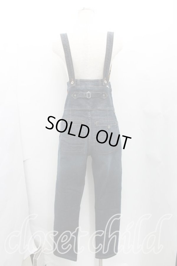 画像2: ヴィヴィアンウエストウッド Anglomania and Lee 中古 / サスペンダー付キハイウェストパンツ W27 インディゴ  H-25-03-30-080-pa-OD-ZH (2)