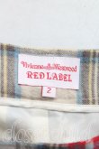 画像3: ヴィヴィアンウエストウッド 中古 / タータンチェックパンツ 2（9号相当） 赤  H-25-03-30-084-pa-OD-ZH (3)
