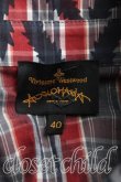 画像3: ANGLOMANIA 中古 / タータンチェックスクイグルブラウス 40（9号相当） 赤  H-25-03-30-092-bl-OD-ZH (3)