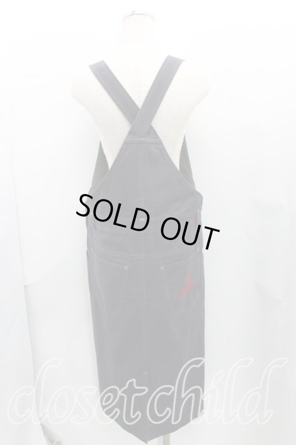 画像2: ヴィヴィアンウエストウッド 中古 / オーブステッチジャンパースカート 00(ワンサイズ) 紺  H-25-03-30-097-sk-OD-ZH (2)