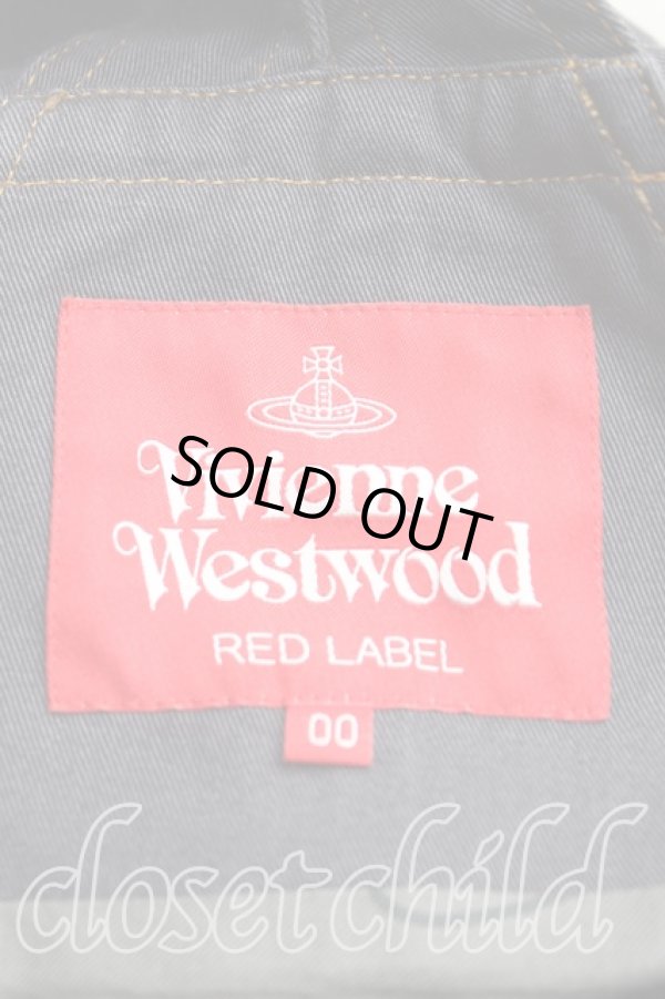 画像3: ヴィヴィアンウエストウッド 中古 / オーブステッチジャンパースカート 00(ワンサイズ) 紺  H-25-03-30-097-sk-OD-ZH (3)