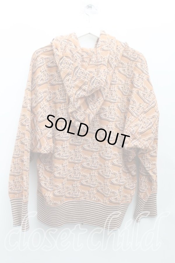 画像2: ヴィヴィアンウエストウッド MAN 中古 / オーブリピートフーディパーカー 44(メンズS) オレンジ  H-25-03-30-116-to-IN-ZH (2)