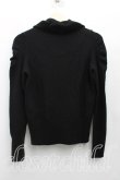画像2: ヴィヴィアンウエストウッド 中古 / 単色オーブ刺繍別珍切替カーディガン 3(11号相当) 黒  H-25-03-30-120-to-IN-ZH (2)