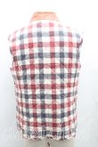 画像2: ヴィヴィアンウエストウッド MAN 中古 / キルティングベスト 46（メンズM相当） 紺ｘ茶  H-25-03-30-122-to-OD-ZH (2)