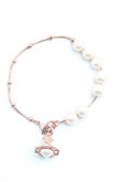 画像2: ヴィヴィアンウエストウッド 中古 / ISOLDE PEARLブレスレット  ピンクゴールド  H-25-03-30-002-ac-OD-ZH (2)