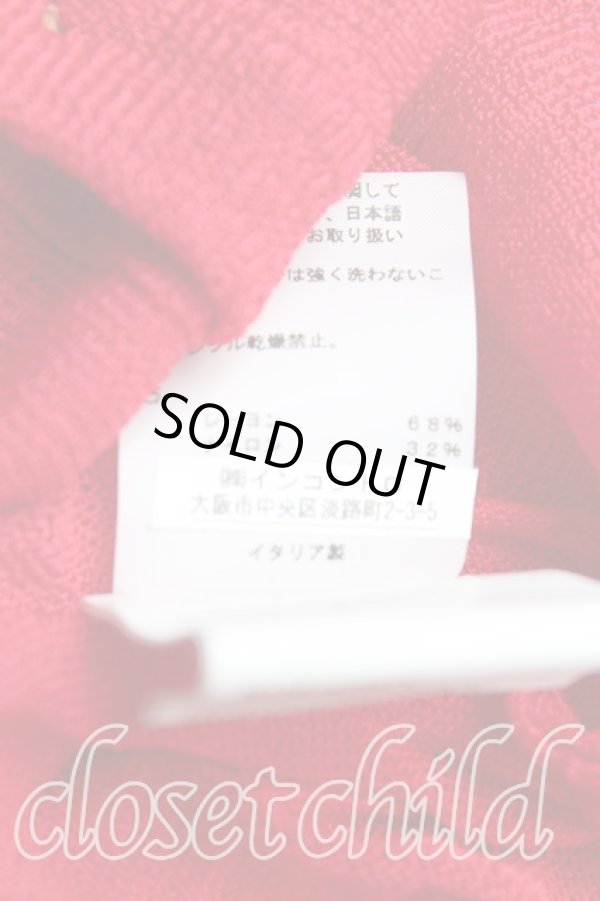 画像5: ヴィヴィアンウエストウッド 中古 / ディアマンテハート刺繍サマーカーディガン L 赤  H-25-03-30-128-to-OD-ZH (5)