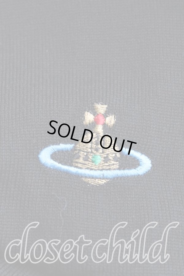 画像6: ヴィヴィアンウエストウッド 中古 / カラーオーブ刺繍カーディガン M 黒  H-25-03-30-139-to-OD-ZH (6)